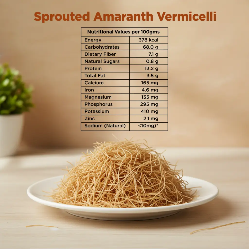 Sprouted Amaranth vermicelli