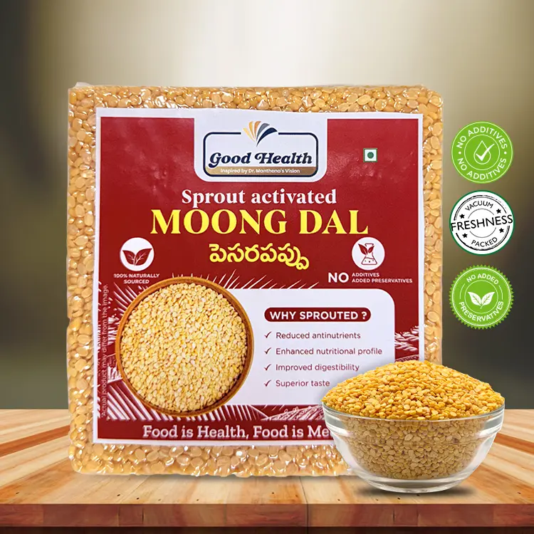 Organic Sprout Activated Moong Dal Split (Deskinned) 500g