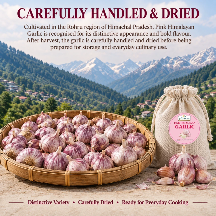 Pink Himalyan Garlic Bigger Cloves