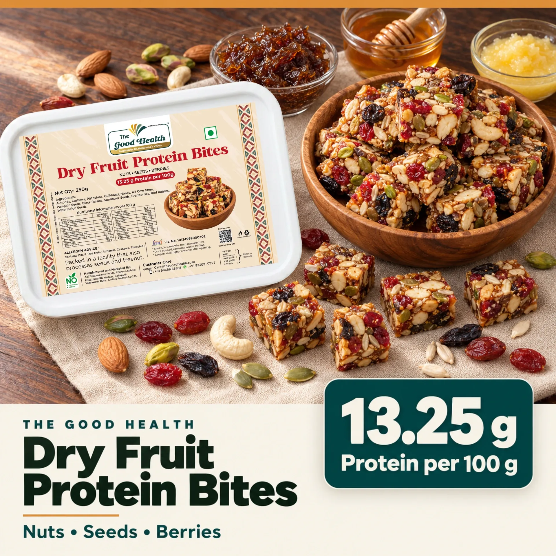Dryfruit Protein Bites