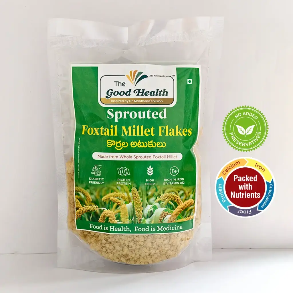 Sprouted Foxtail Millet Flakes