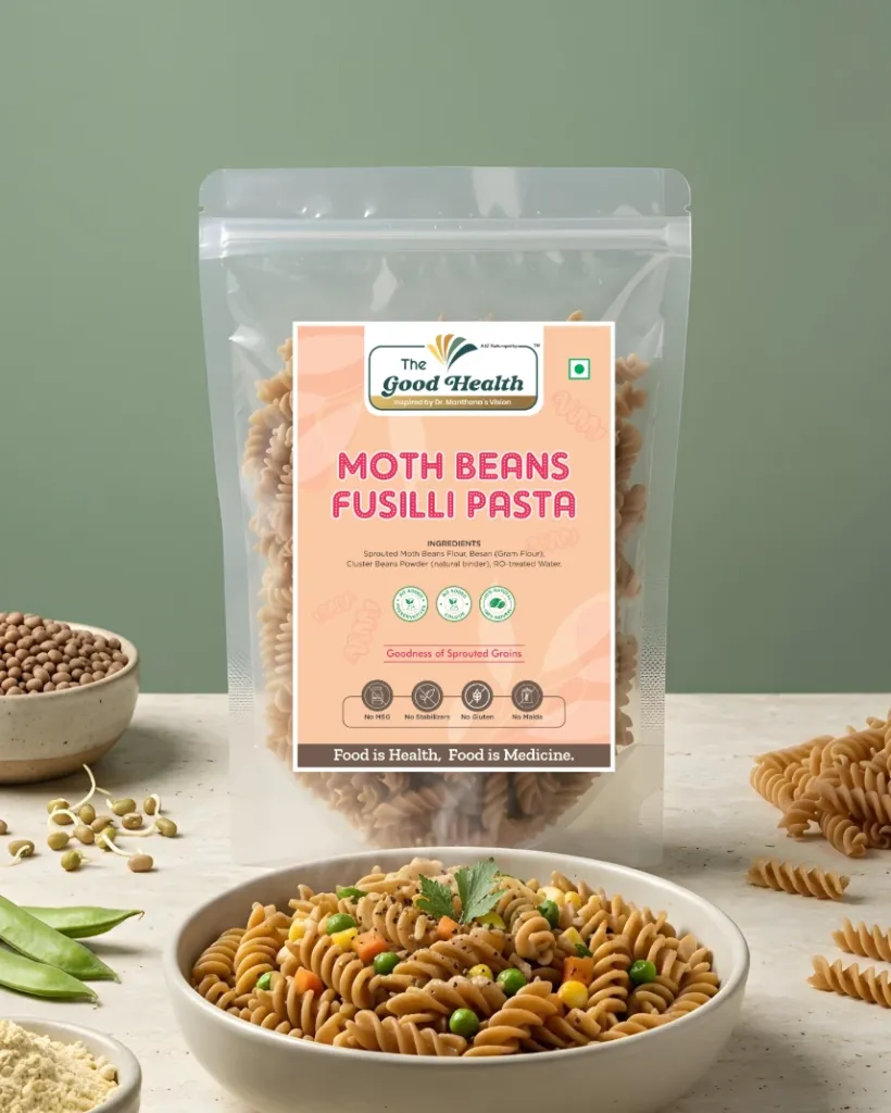 [180g.SMBF.Pasta] Sprouted Moth Bean Fusilli Pasta