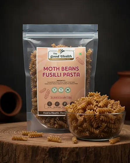 Sprouted Moth Bean Fusilli Pasta