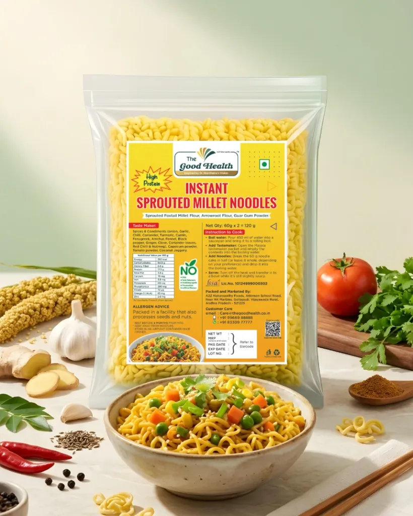[120g.I.F.Millet.Noodles] Instant Foxtail Millet Noodles