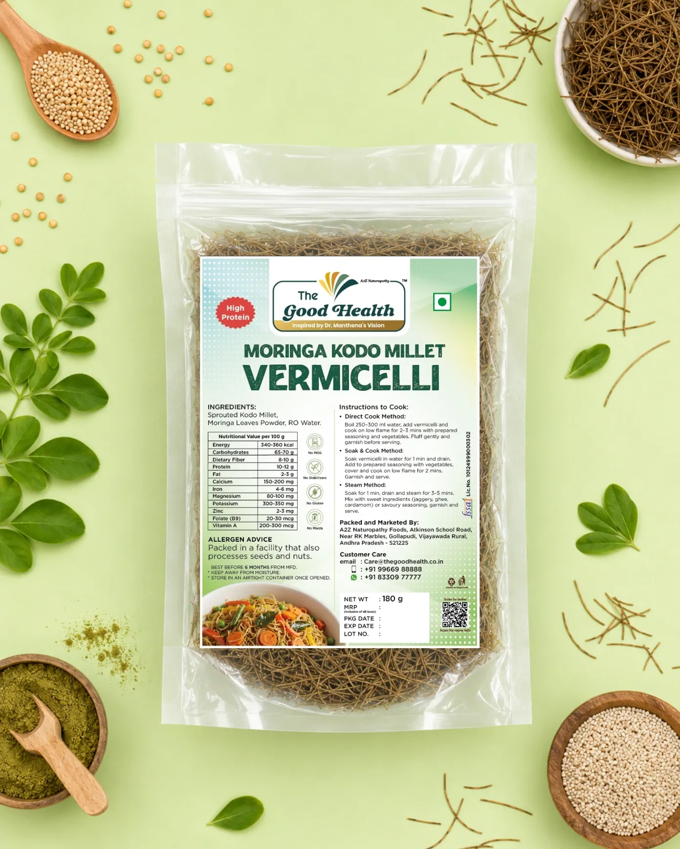 Moringa Millet Vermicelli