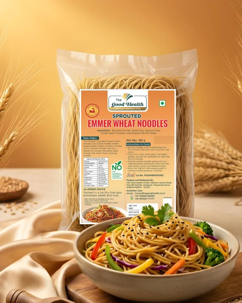 [180g.E.Wheat.Noodles] Sprouted Emmer Wheat Noodles
