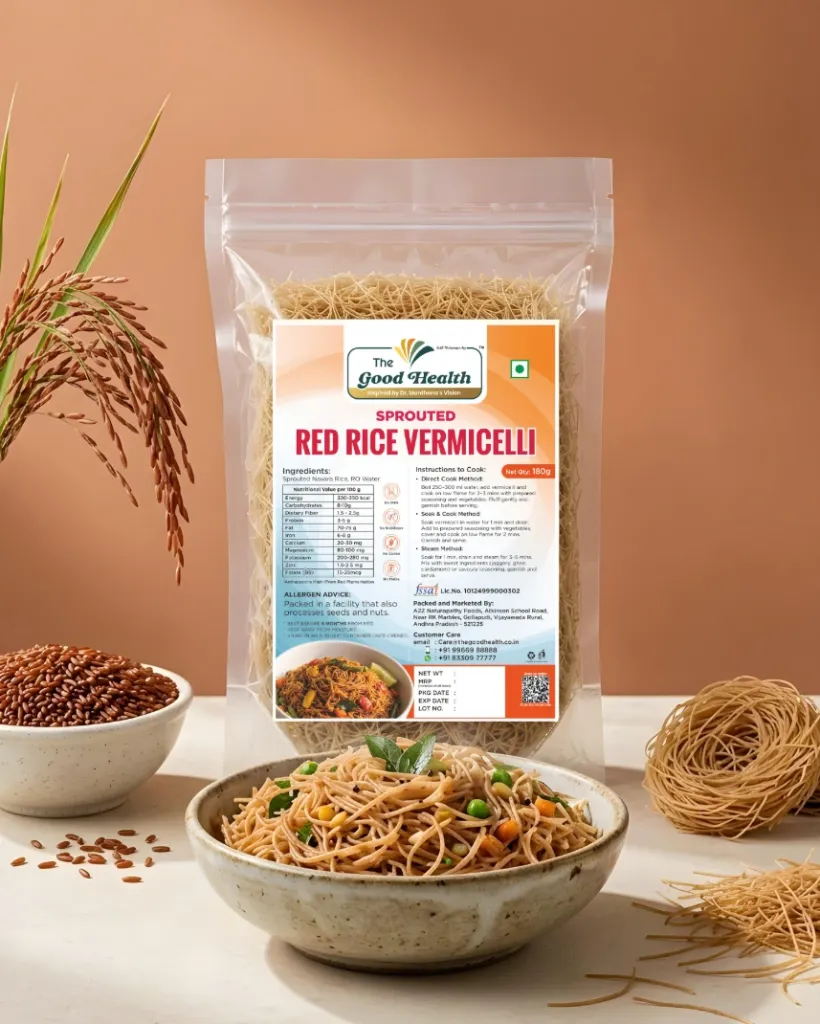 [180g.N.Rice.Vermicelli] Sprouted Red Rice Vermicelli
