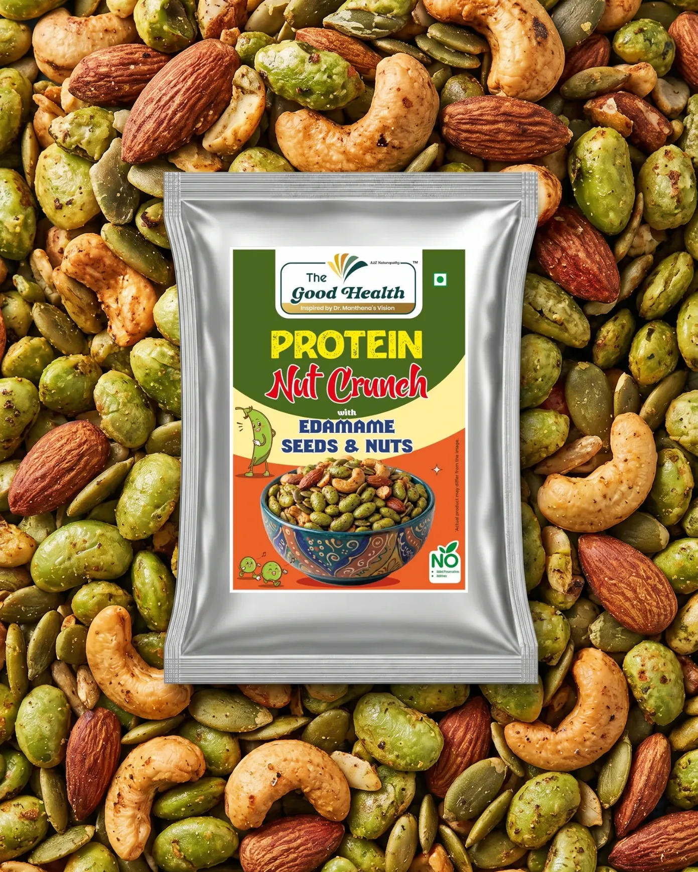 Protein Nut Crunch with Edamame, Seeds & Nuts