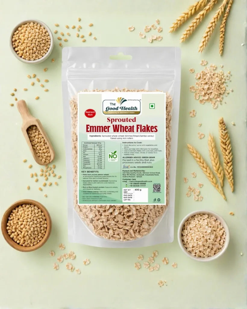 [400g.Emmerflakes] Sprouted Emmer Wheat Flakes