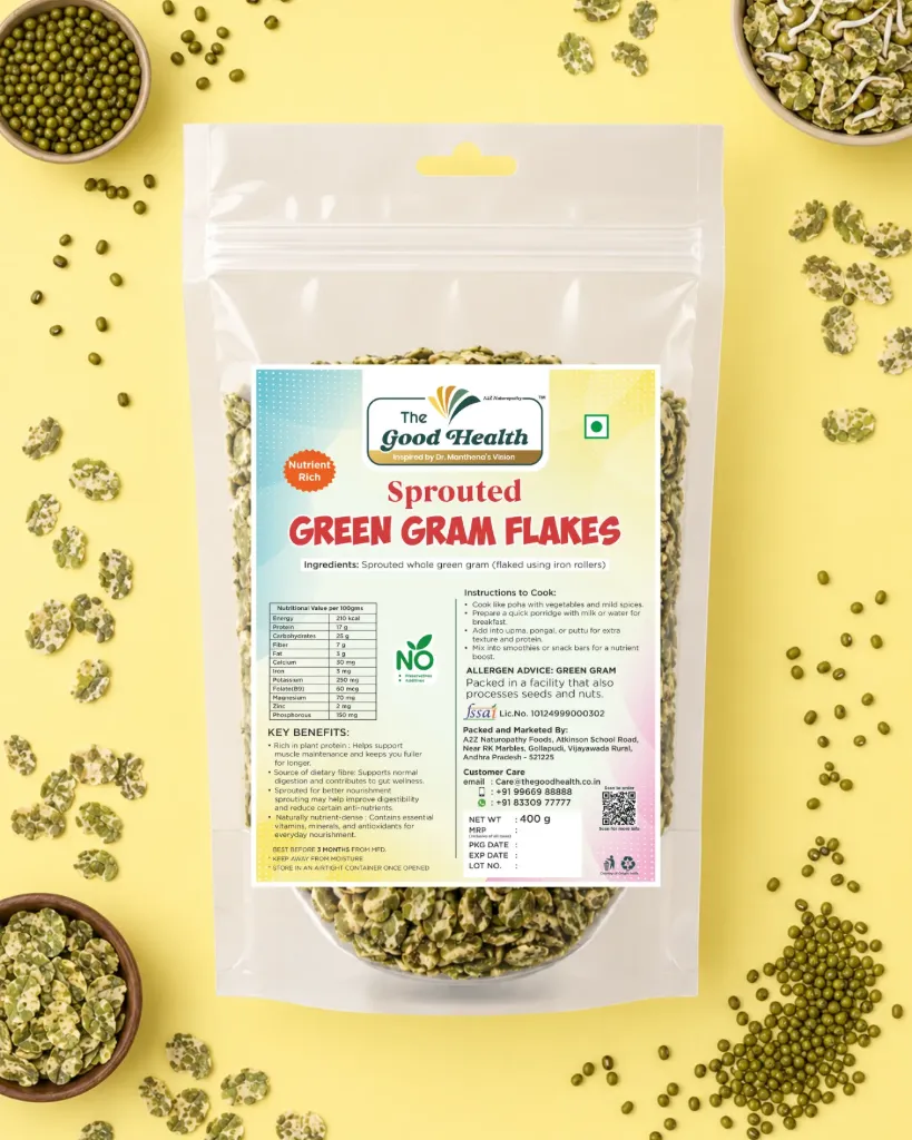 Sprouted Green Gram Flakes