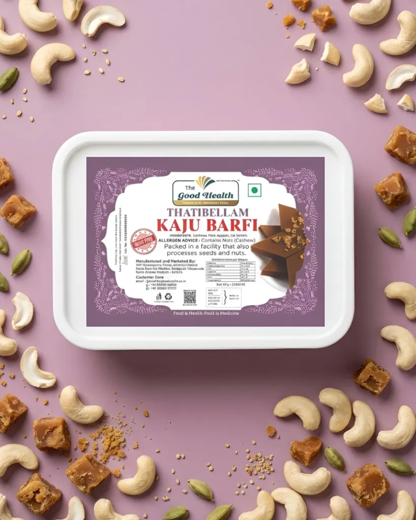 [250g KJ.Barfi] Thatibellam Kaju Barfi