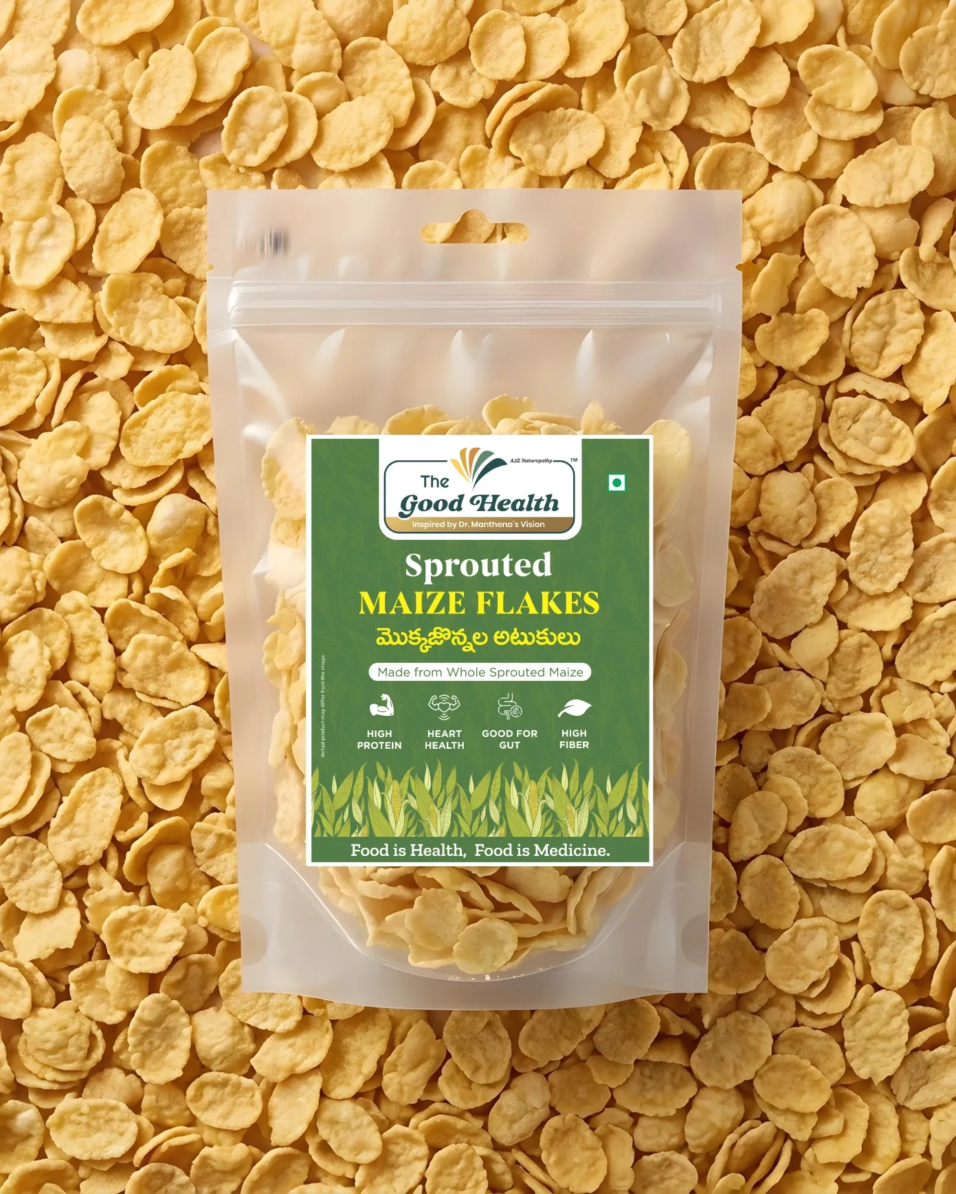 [200g SM.Flakes] Sprouted Maize Flakes