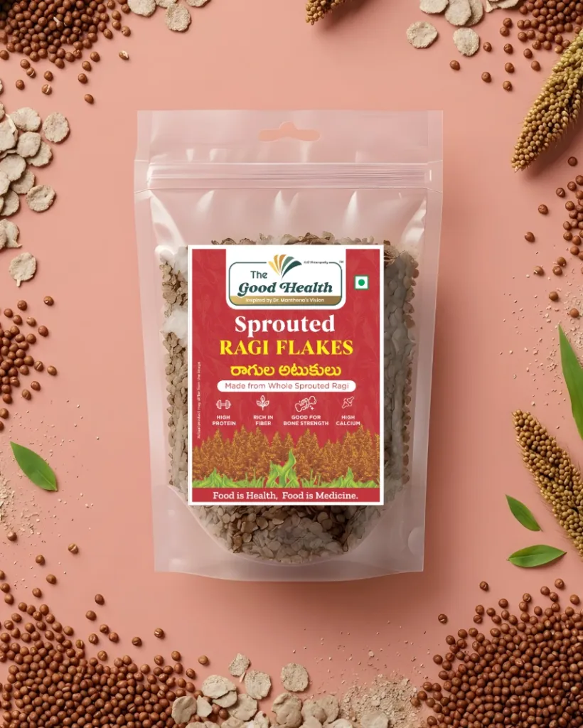 [200g SR.Flakes] Sprouted Ragi Flakes