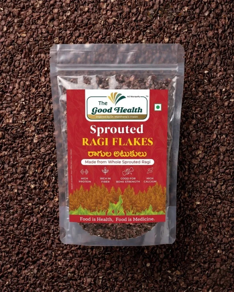 [200g SR.Flakes] Sprouted Ragi Flakes