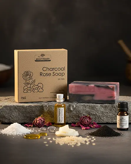 [CR Soap 75g] Charcoal Rose Soap