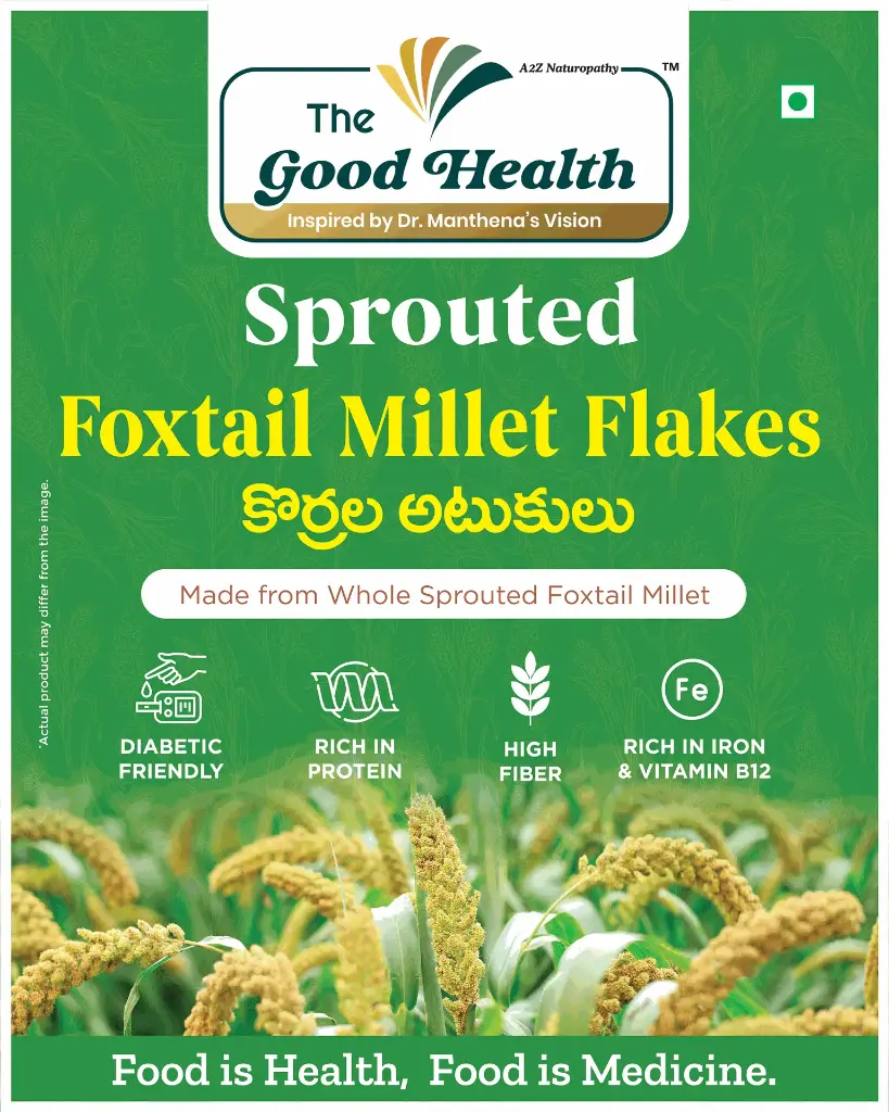 Sprouted Foxtail Millet Flakes