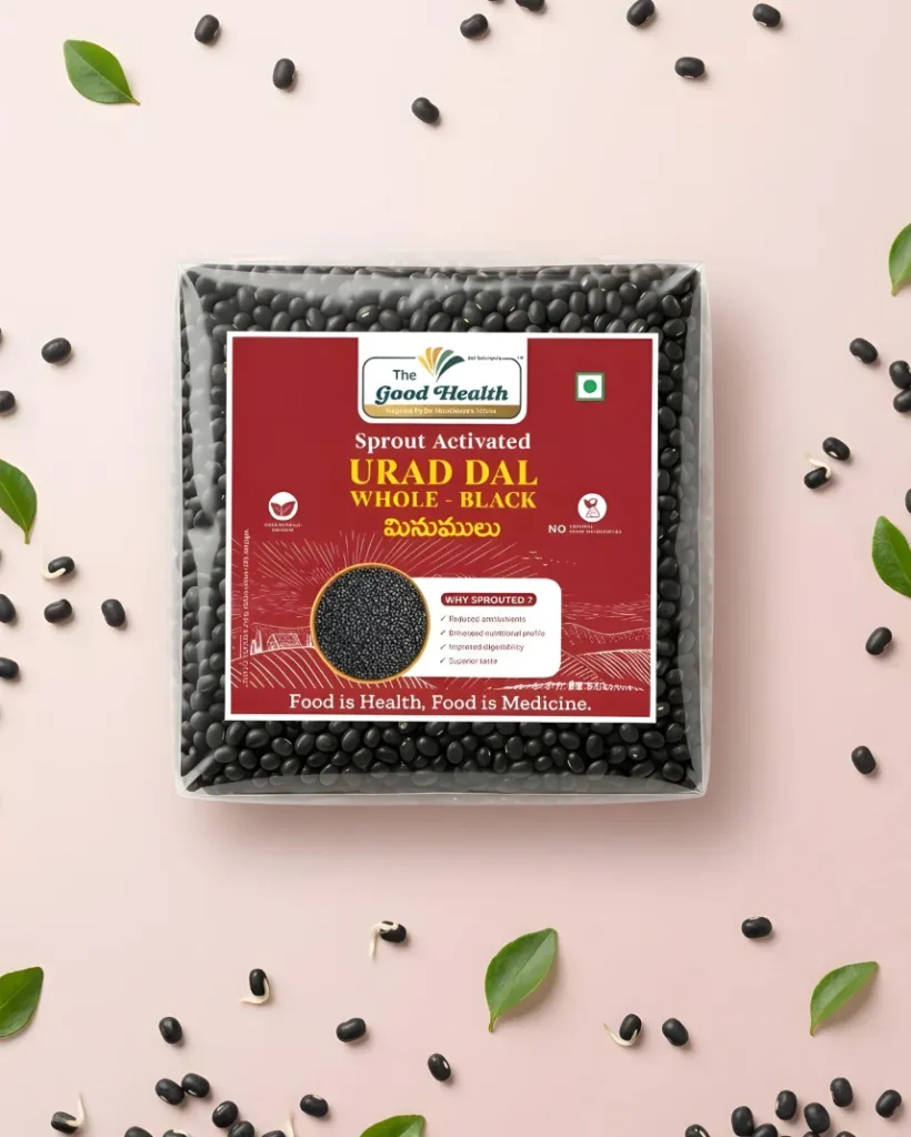[500g.SBUW.Dal] Sprouted Black Urad Dal Whole (Skinned)
