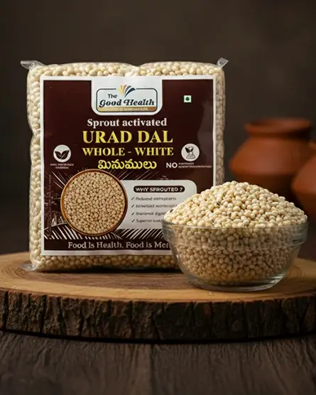 Sprouted White Urad Dal Whole (Deskinned)