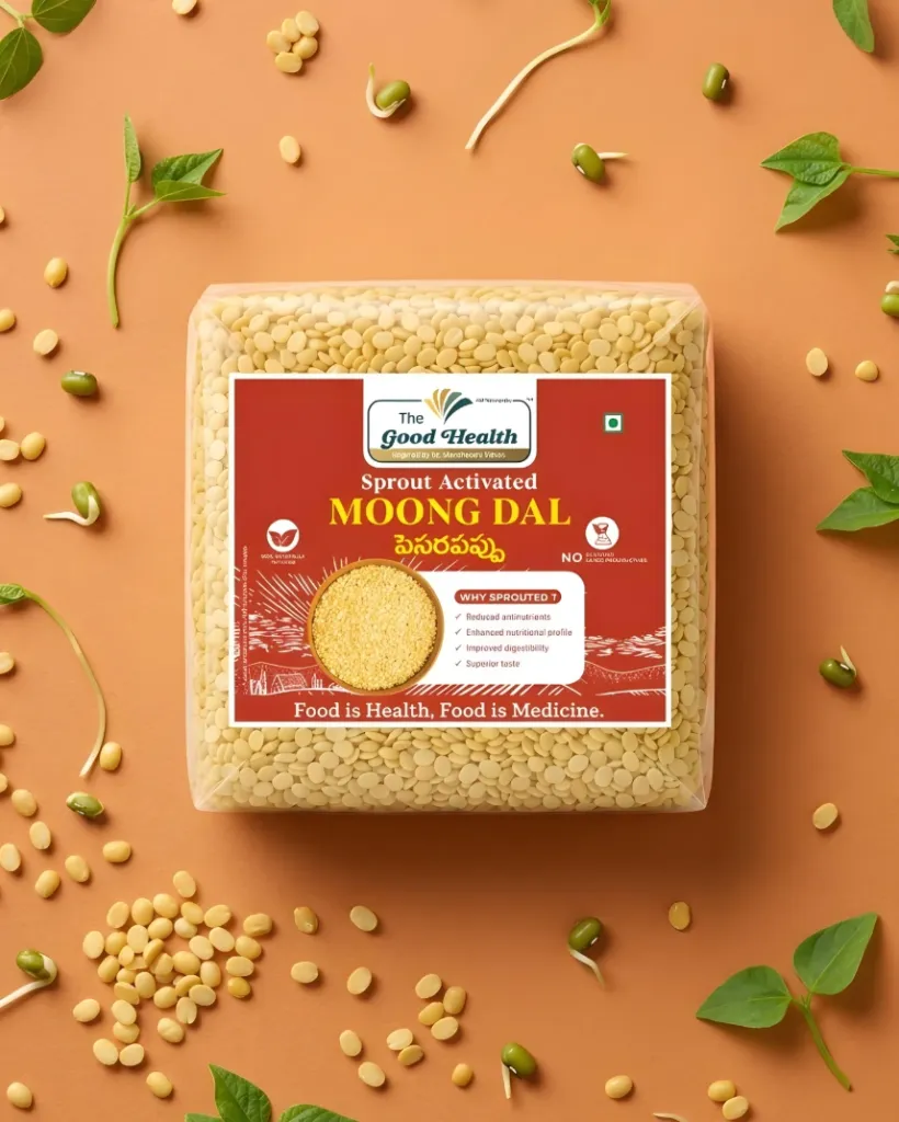 [500g.SAMS.Dal] Sprout Activated Moong Dal Split (Deskinned)