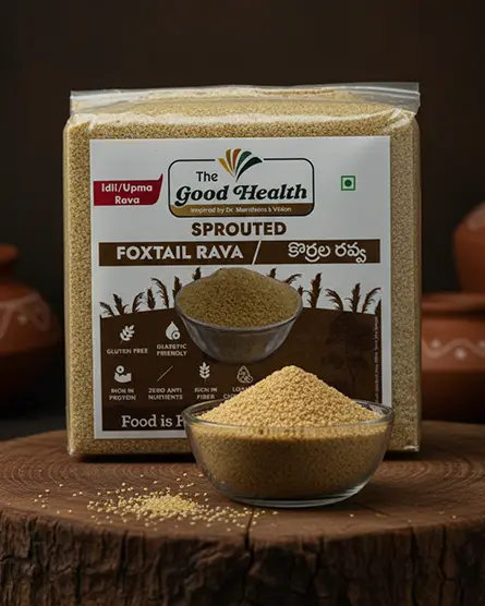 Sprouted Foxtail Idly/Upma Rava