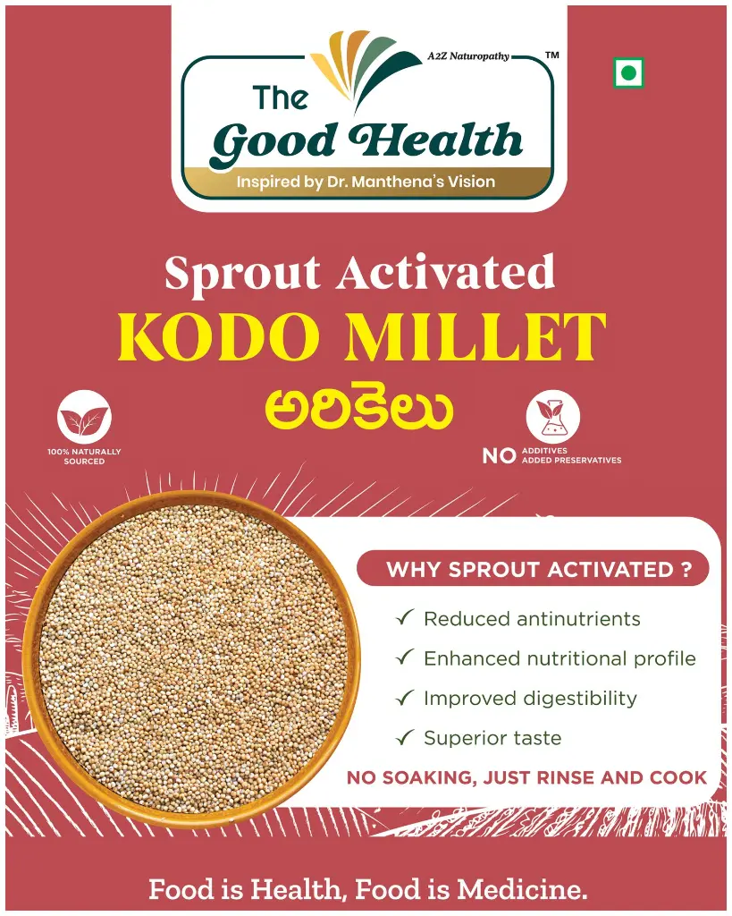 Sprout Activated Kodo Millet(Arikelu)