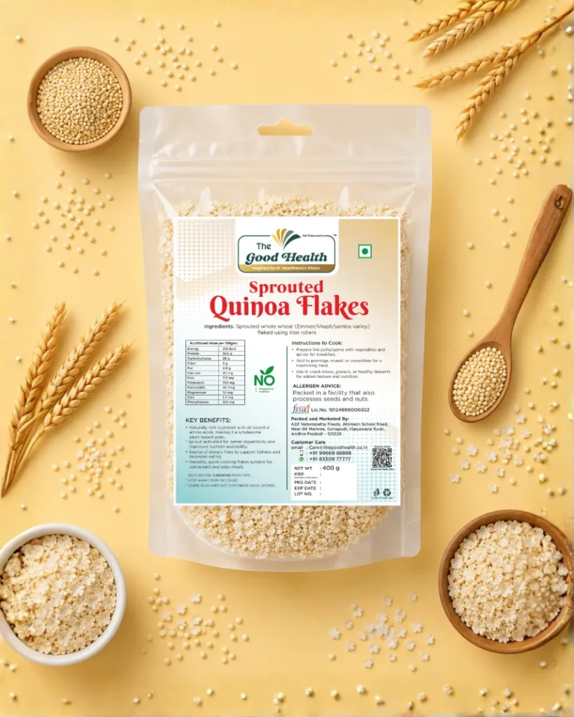 [400g.quinoaflakes] Sprouted Quinoa flakes