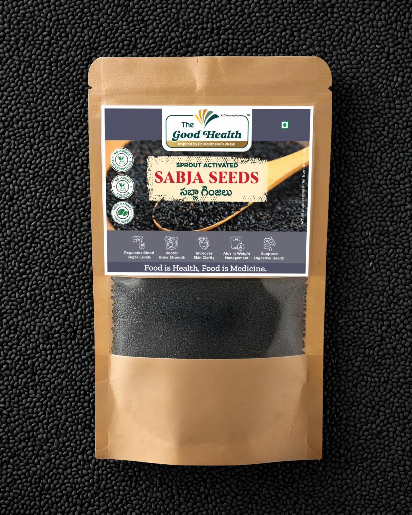 [100g.SAS.Seeds] Sprout Activated Sabja Seeds