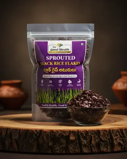 [200g.SBR.Flakes] Sprouted Black Rice Flakes 