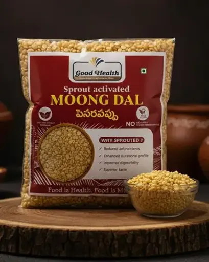 [500g.SAMS.Dal] Sprout Activated Moong Dal Split (Deskinned)