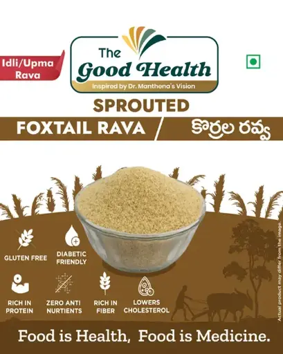 [500g SFX.Rava] Sprouted Foxtail Idly/Upma Rava