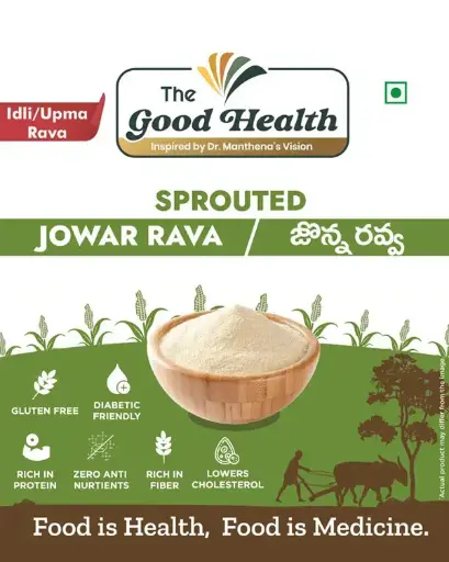 [500g SJ.Rava] Sprouted Jowar Idly/Upma Rava 