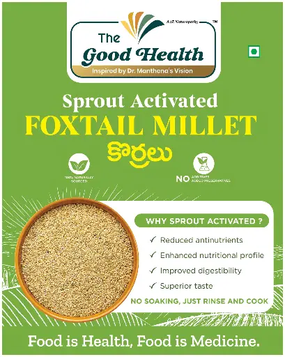 [500g.SF.Millet] Sprout Activated Foxtail Millet (Korralu)